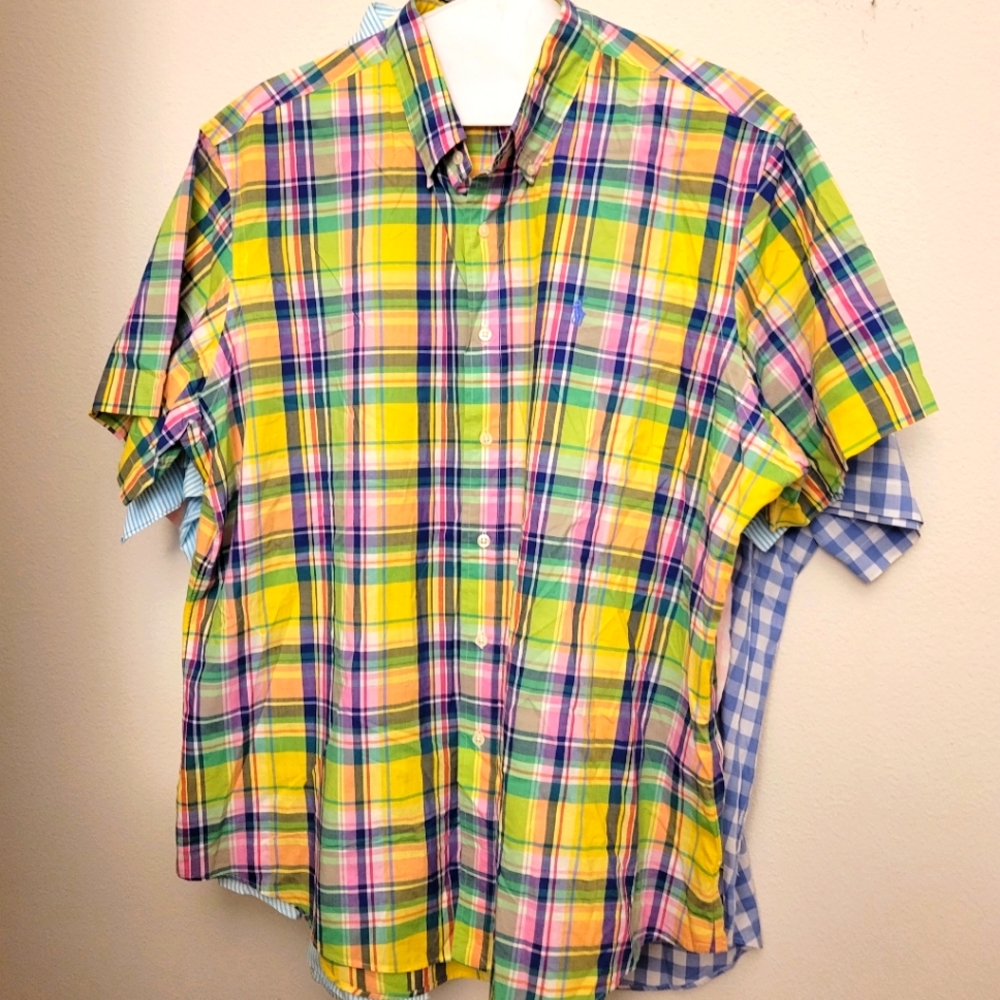 One Ralph Lauren Button Down  XXL Custom Fit Vintage Style Dress Shirt